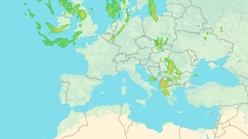 Precipitazioni weather map