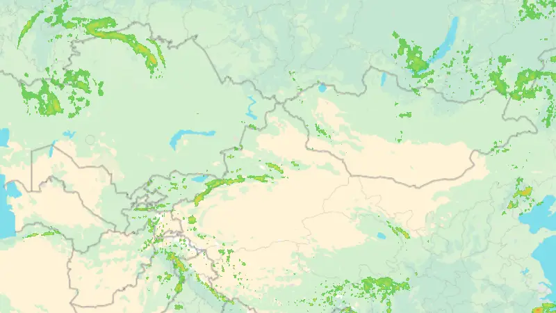 Precipitation weather map