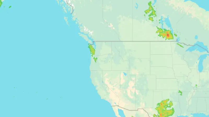 Precipitación weather map