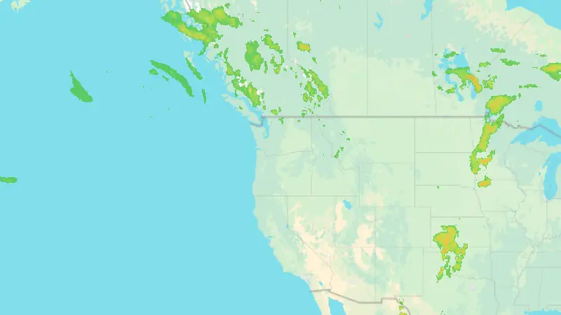 Precipitation weather map