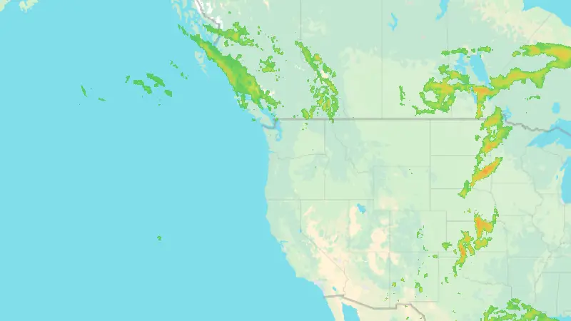 Precipitation weather map