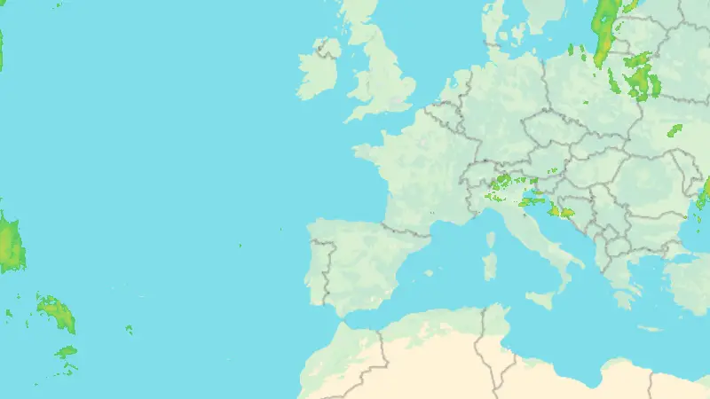 Niederschlag weather map