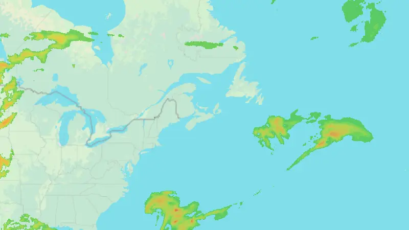 Precipitation weather map
