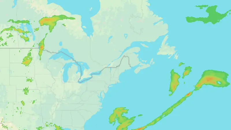 Precipitation weather map