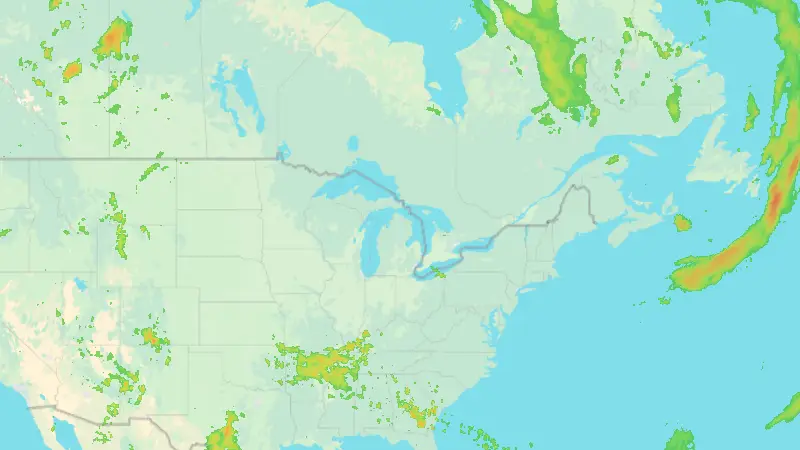 Precipitation weather map