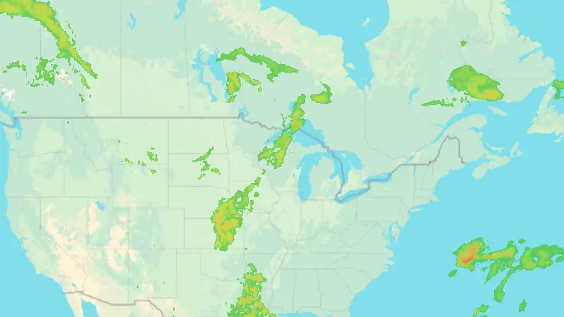 Precipitation weather map