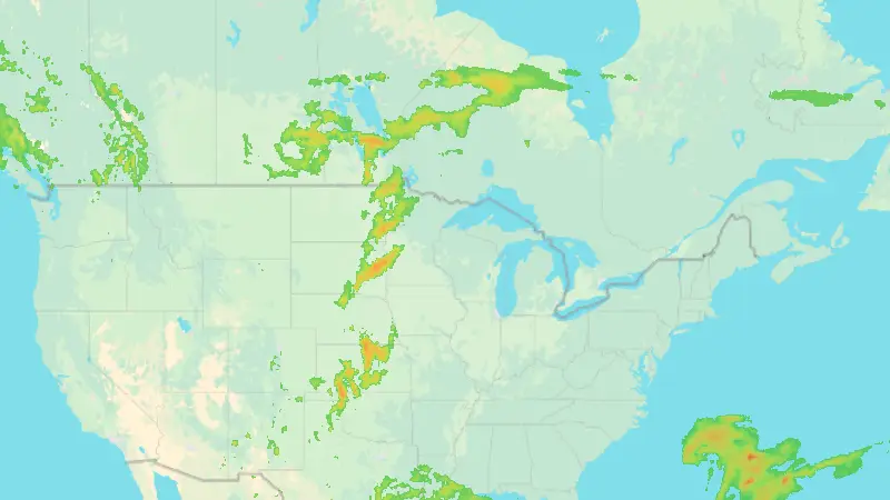Precipitation weather map
