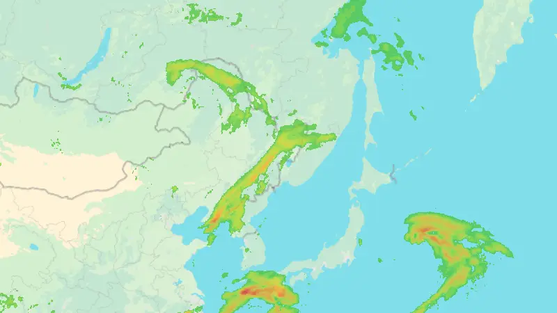 Precipitation weather map