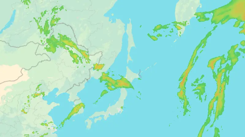 Nedbør weather map