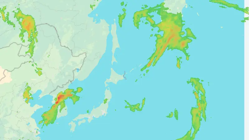 Neerslag weather map