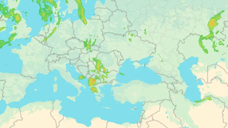 Precipitații weather map
