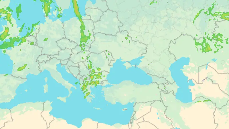 Precipitații weather map