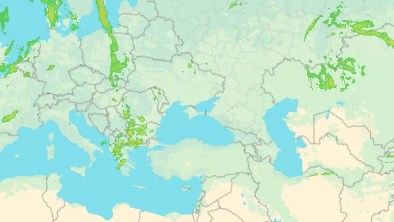 Srážky weather map