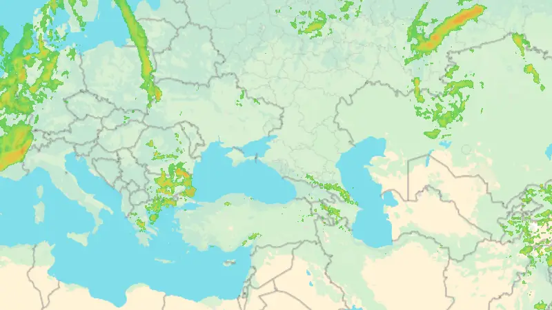 Precipitation weather map
