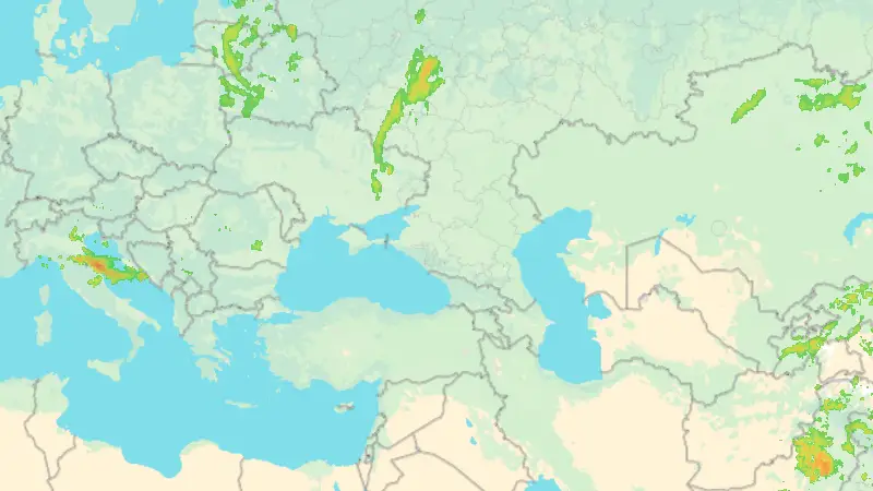 Srážky weather map