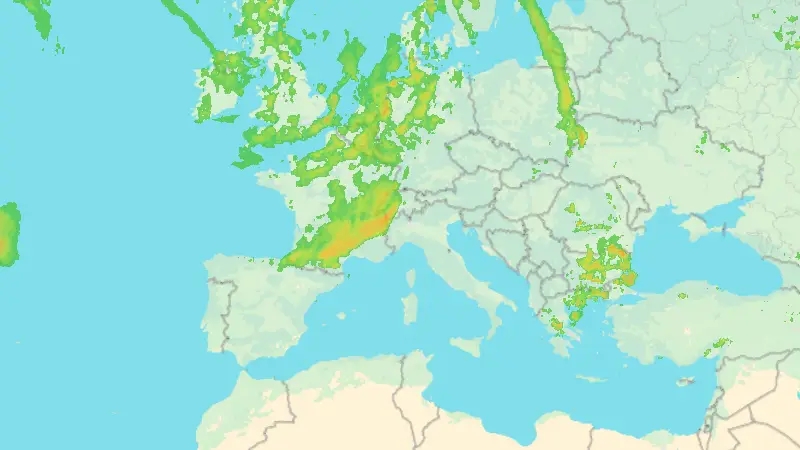 Precipitazioni weather map