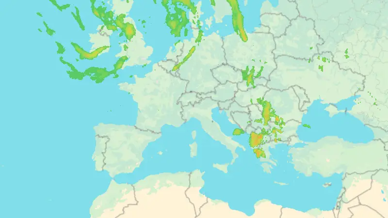 Precipitazioni weather map