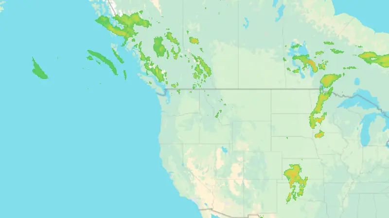 Precipitation weather map