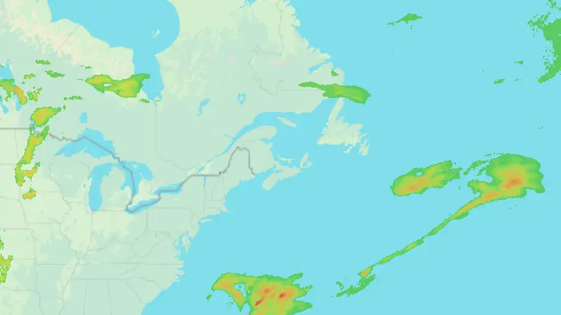 Precipitation weather map