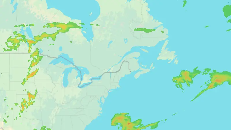 Opady weather map