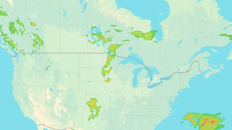 Precipitation weather map