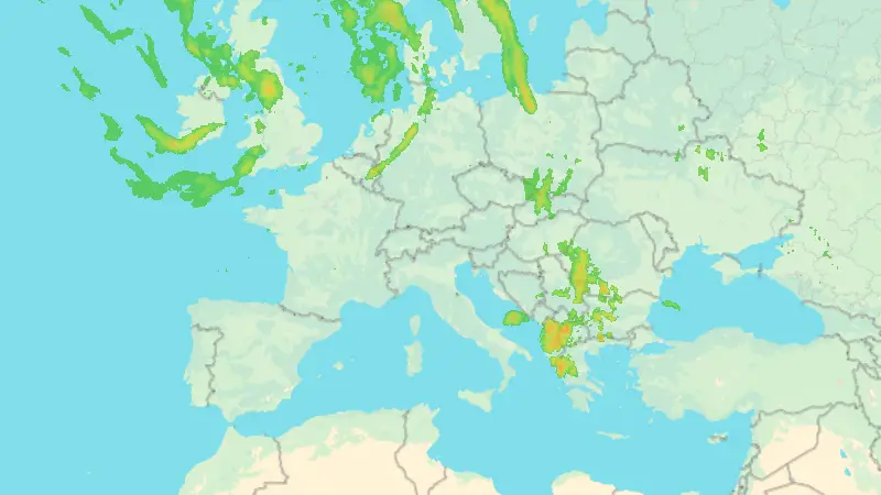 Precipitazioni weather map