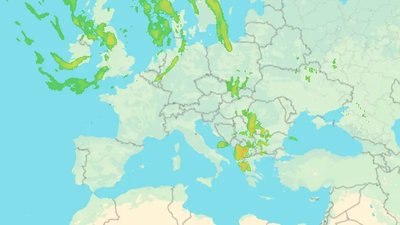Precipitazioni weather map