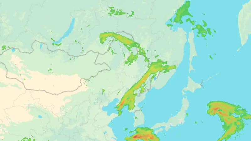 Precipitation weather map
