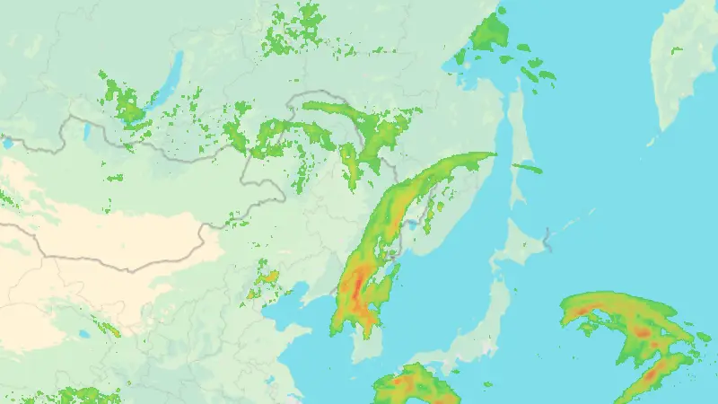 Precipitation weather map