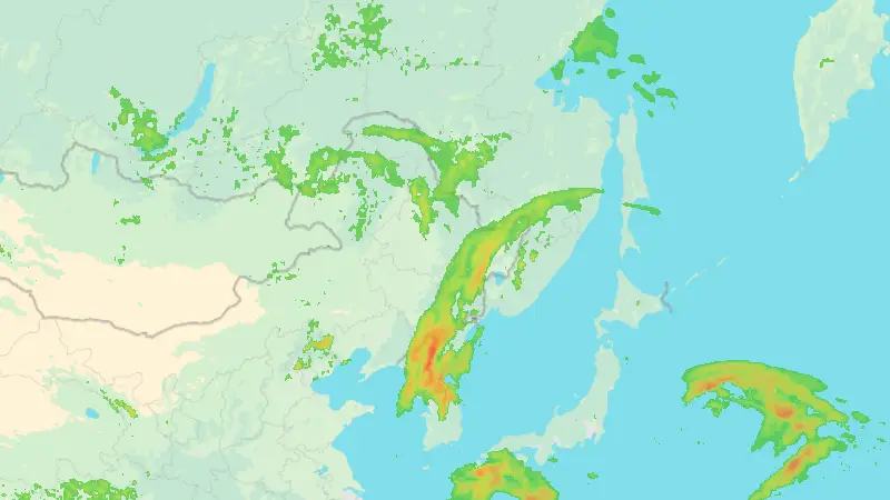 Opady weather map