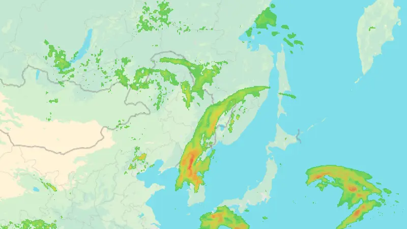 Precipitation weather map