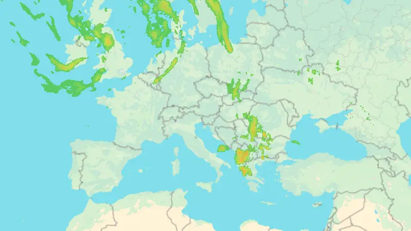 Precipitazioni weather map