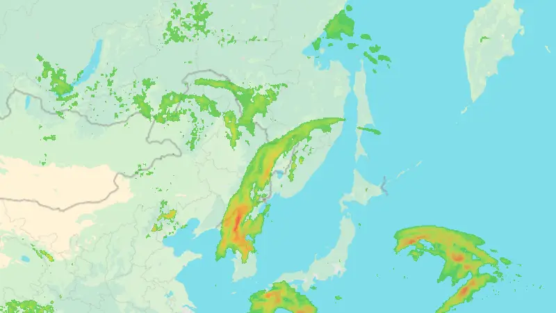 Precipitation weather map