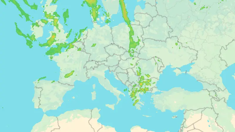 Srážky weather map