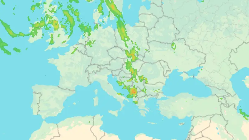 Precipitación weather map