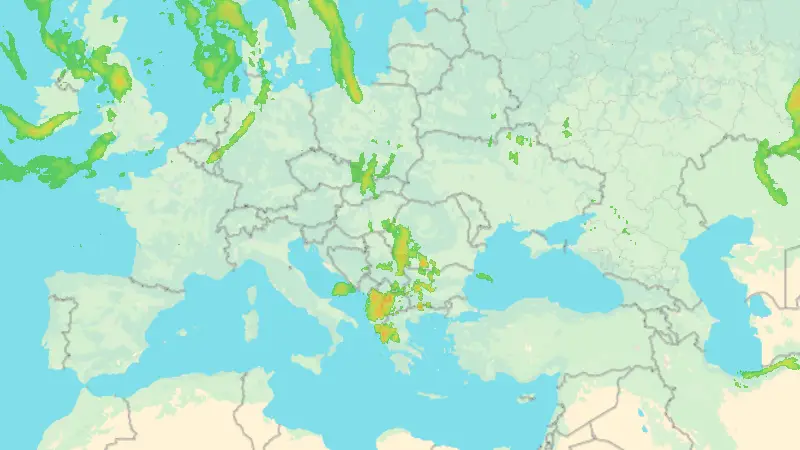Precipitații weather map