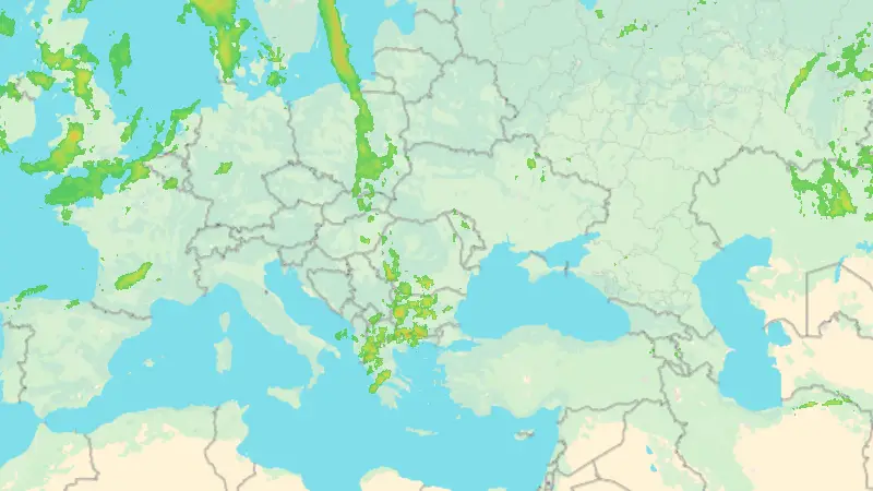 Precipitații weather map
