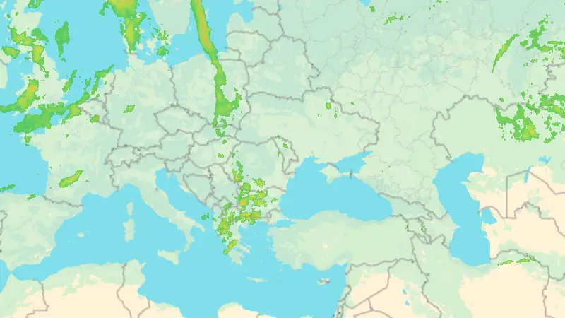 Precipitații weather map