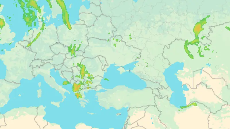 Precipitación weather map