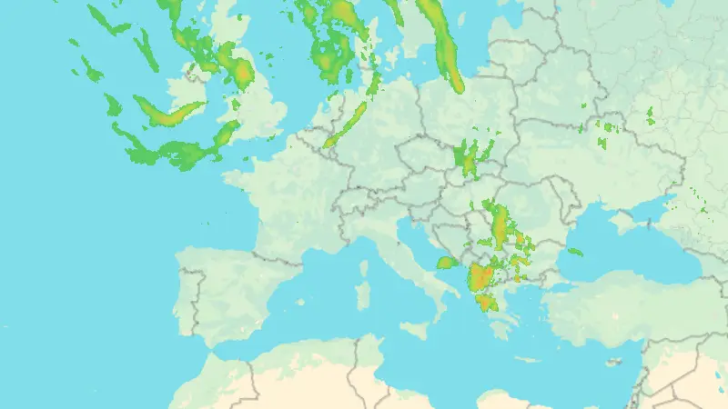 Precipitazioni weather map