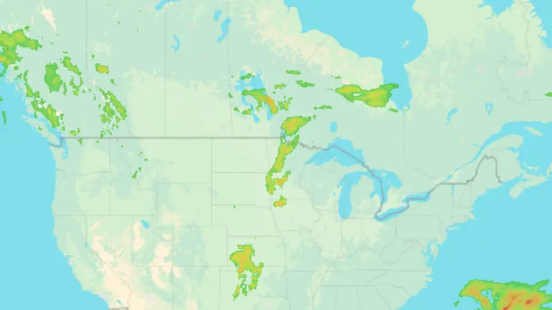 Precipitation weather map