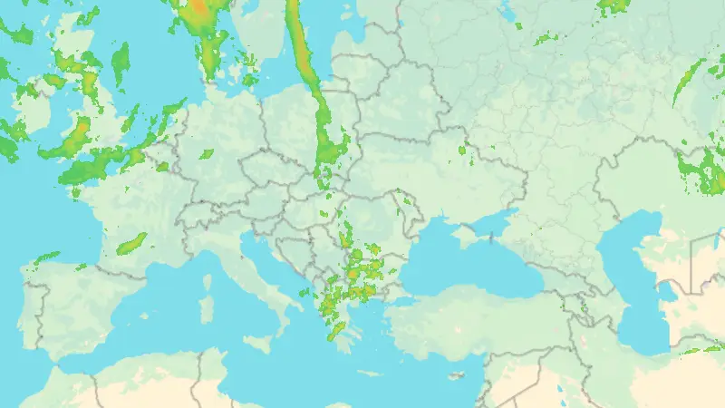 Precipitații weather map