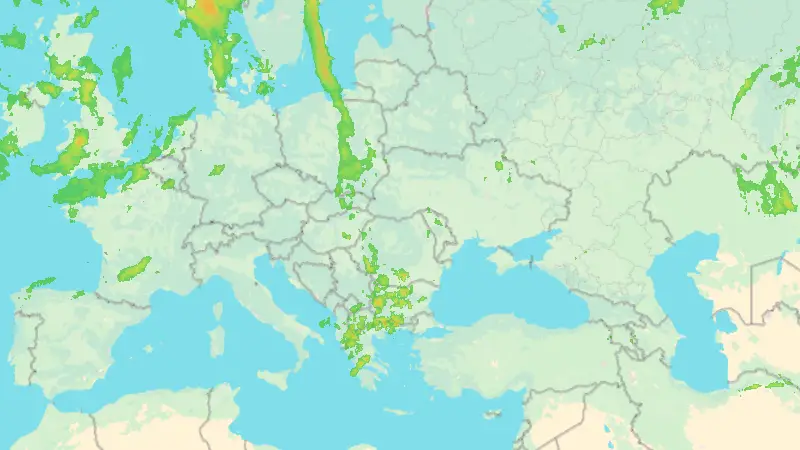 Precipitații weather map