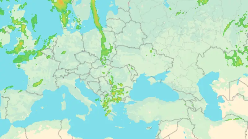 Precipitații weather map