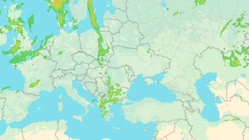 Precipitații weather map