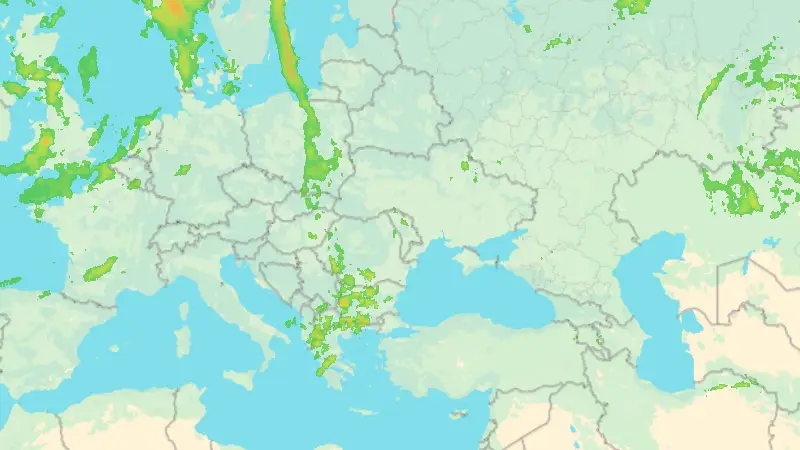 Precipitații weather map