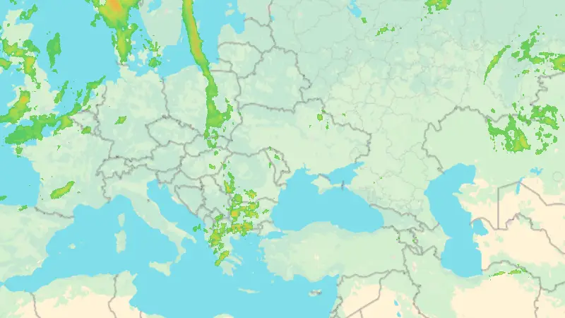 Precipitații weather map