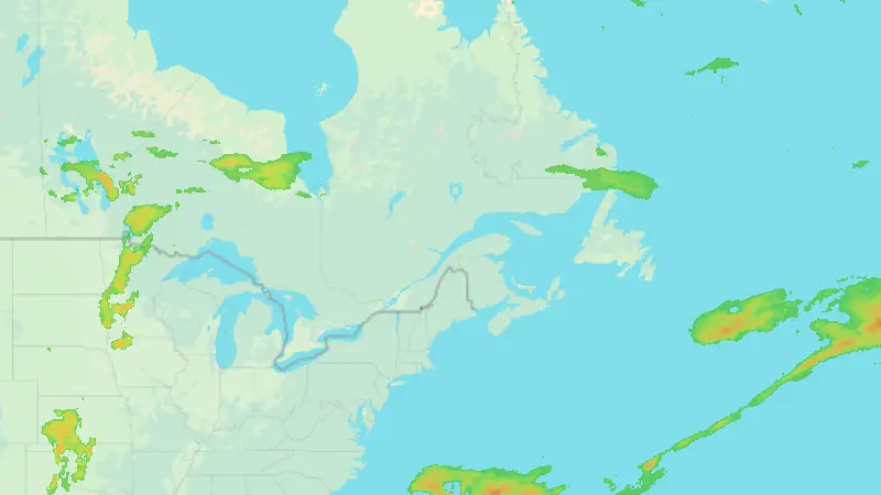 Precipitation weather map