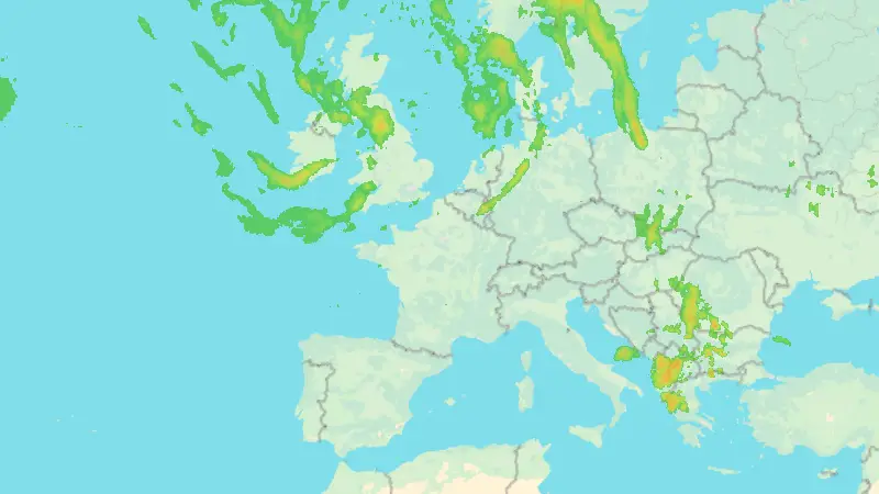 Précipitations weather map