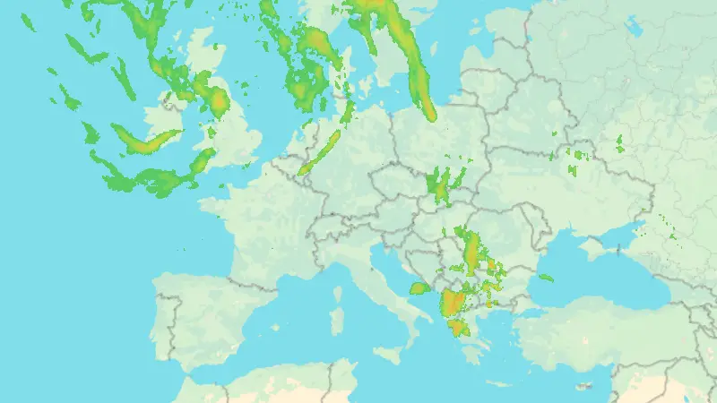 Niederschlag weather map